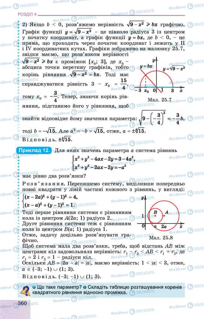 Підручники Алгебра 11 клас сторінка 360