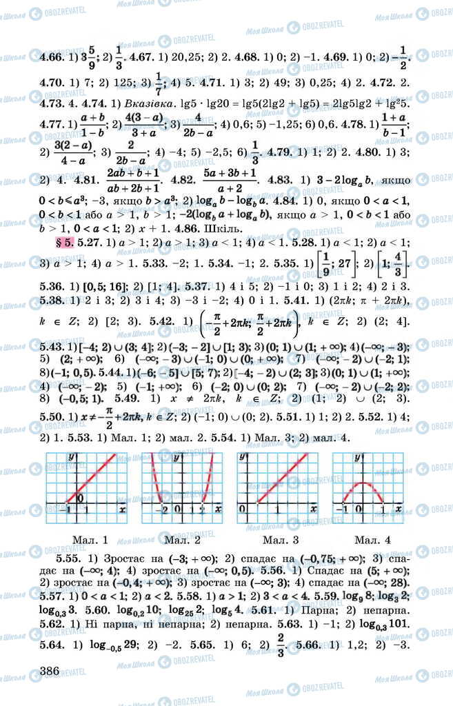 Учебники Алгебра 11 класс страница 386