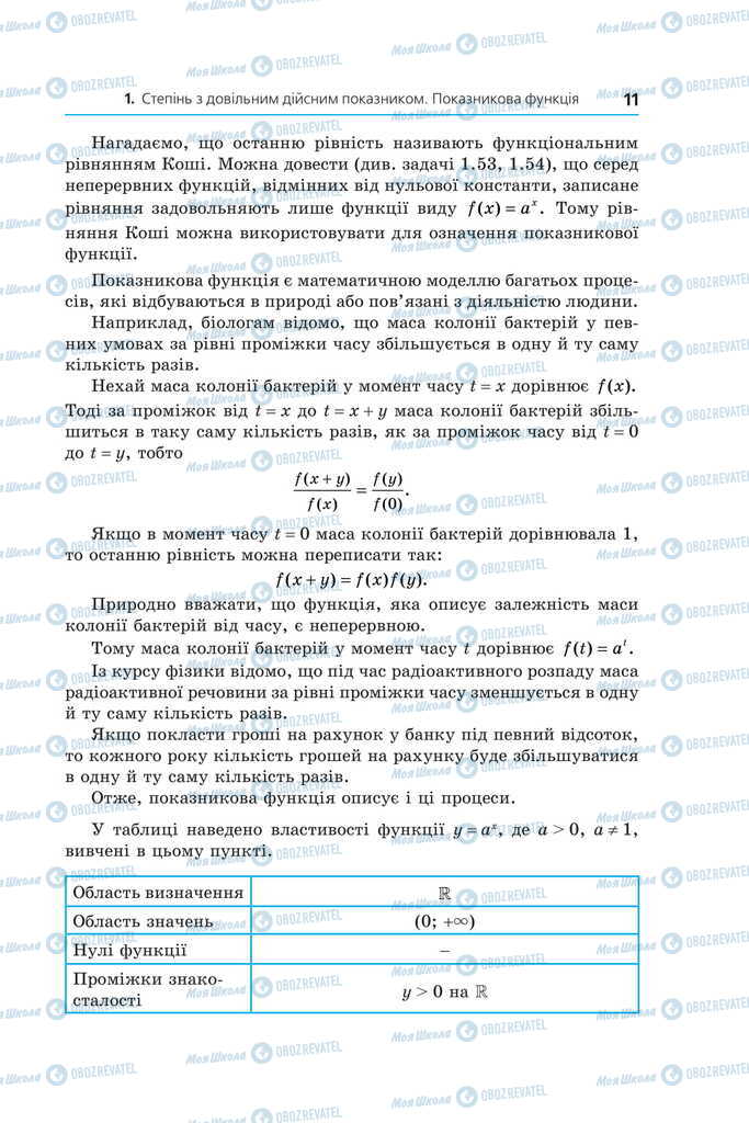 Учебники Алгебра 11 класс страница 11