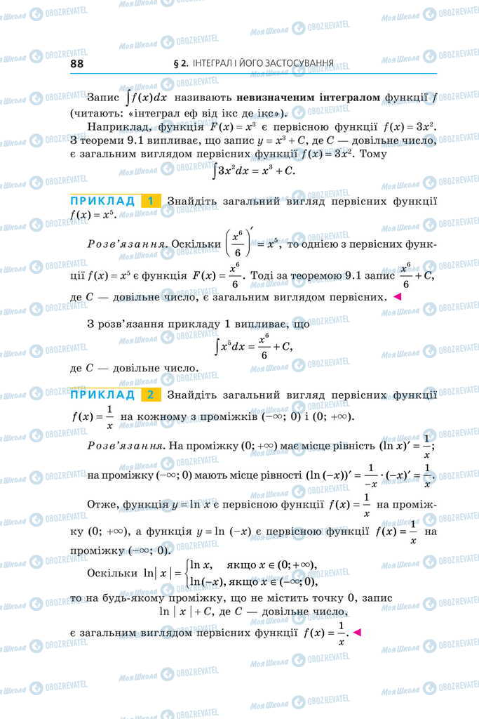 Підручники Алгебра 11 клас сторінка 88