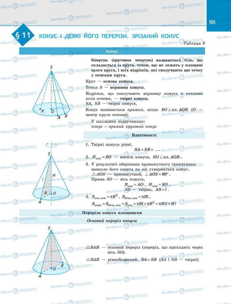 Підручники Геометрія 11 клас сторінка  105