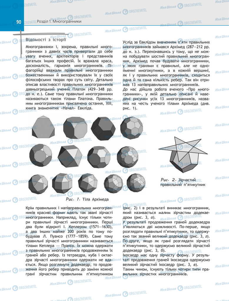 Підручники Геометрія 11 клас сторінка  90