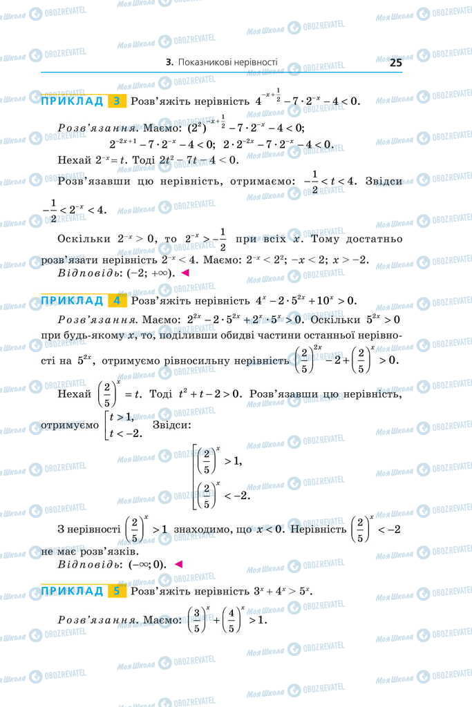 Підручники Алгебра 11 клас сторінка 25