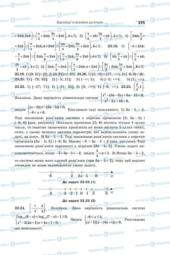 Підручники Алгебра 11 клас сторінка 335
