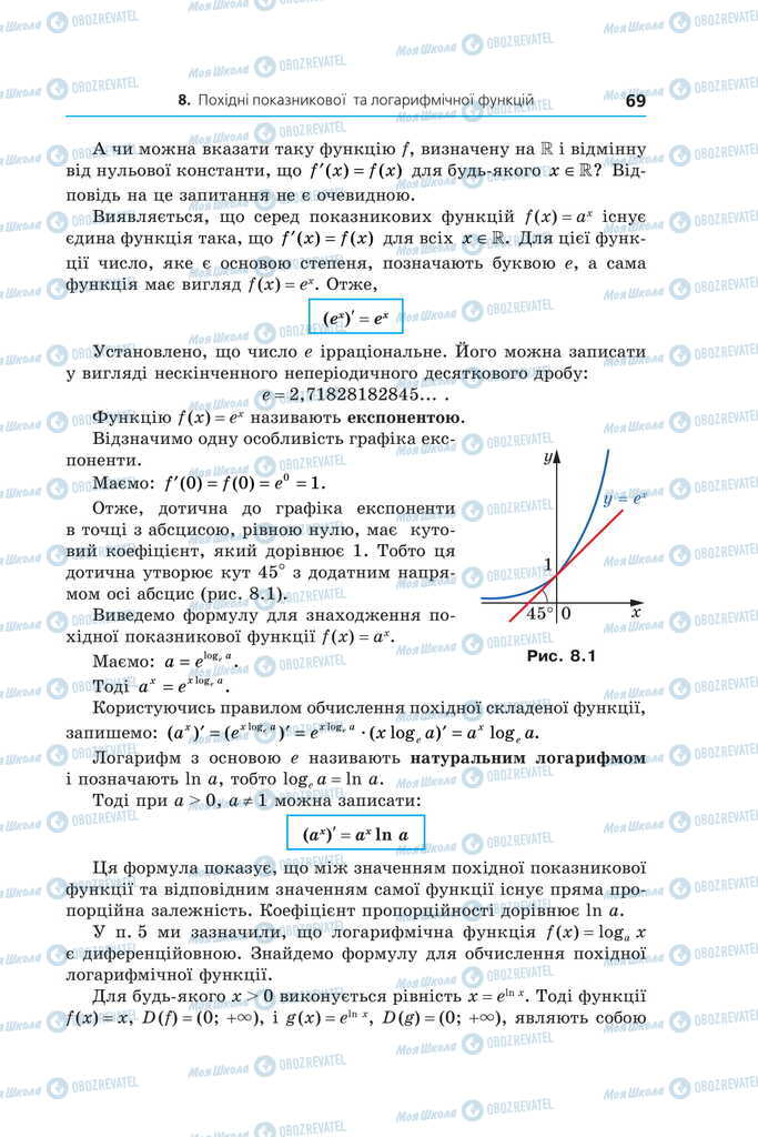 Учебники Алгебра 11 класс страница 69