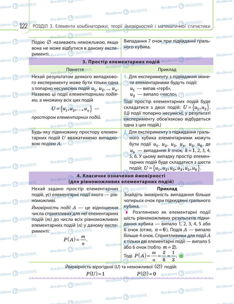 Підручники Математика 11 клас сторінка 122