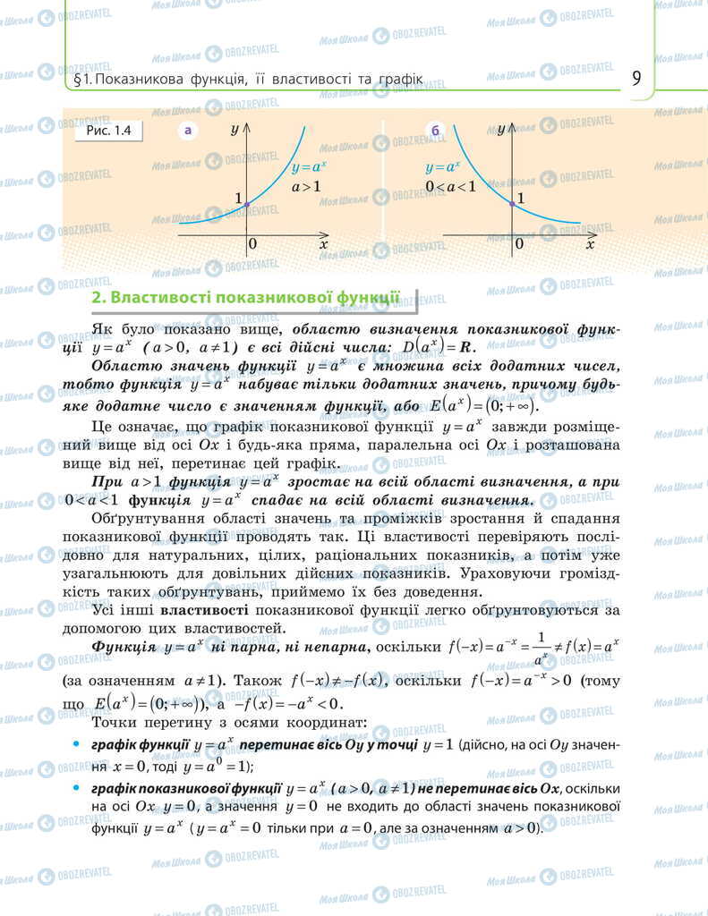 Учебники Математика 11 класс страница 9