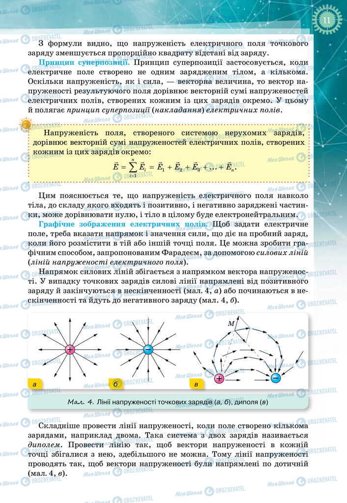 Підручники Фізика 11 клас сторінка 11