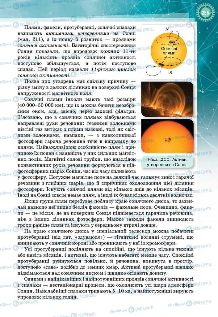 Підручники Фізика 11 клас сторінка 255