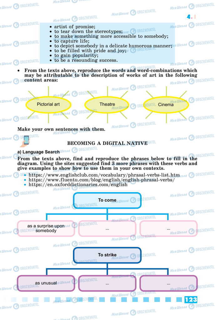 Підручники Англійська мова 11 клас сторінка 123