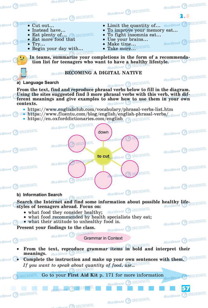 Підручники Англійська мова 11 клас сторінка 57