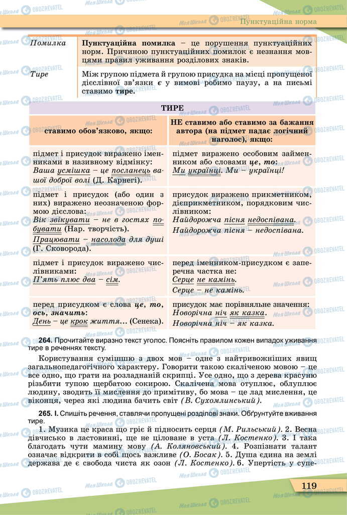 Підручники Українська мова 11 клас сторінка 119