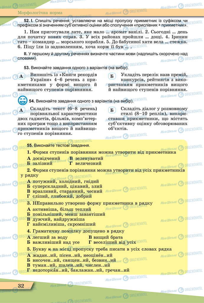 Підручники Українська мова 11 клас сторінка 32