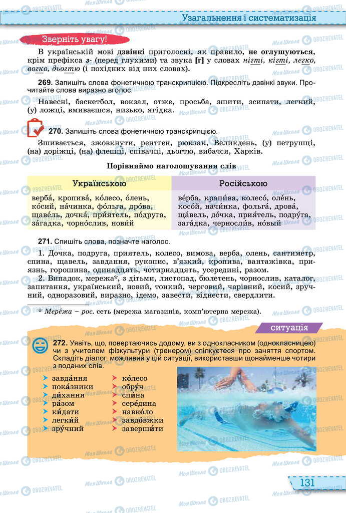 Учебники Укр мова 11 класс страница 131