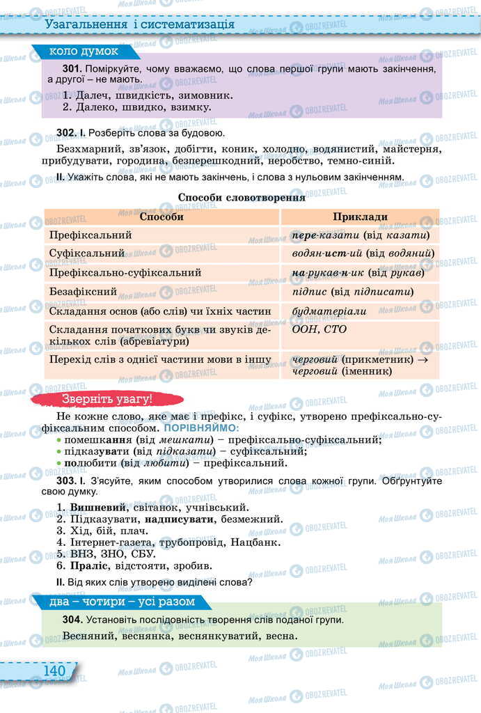 Підручники Українська мова 11 клас сторінка 140