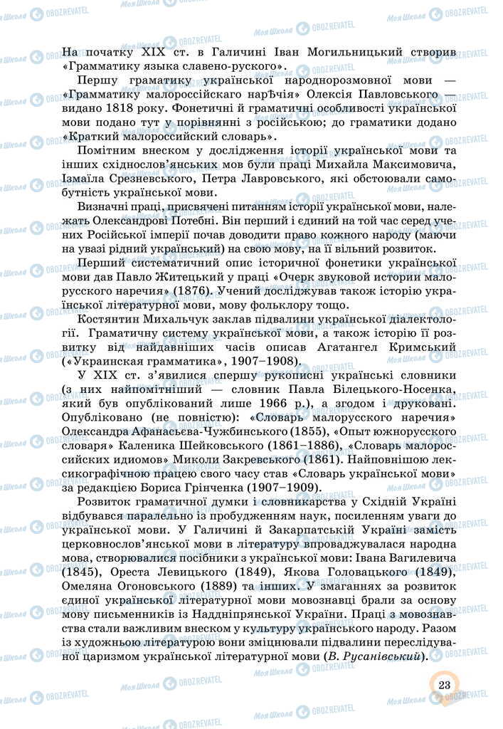 Підручники Українська мова 11 клас сторінка 23