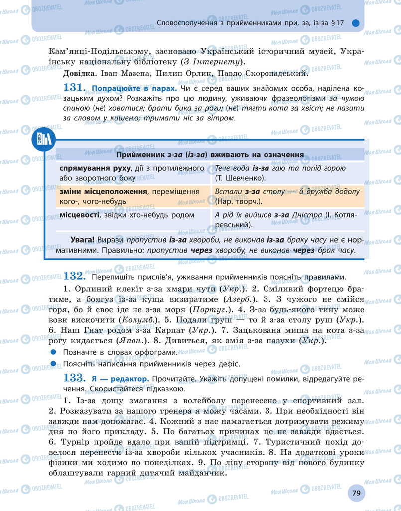 Підручники Українська мова 11 клас сторінка 79