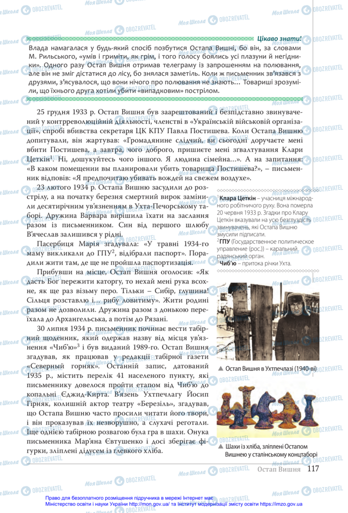 Учебники Укр лит 11 класс страница 117