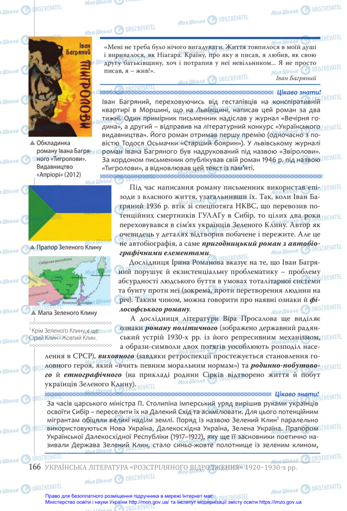 Підручники Українська література 11 клас сторінка 166