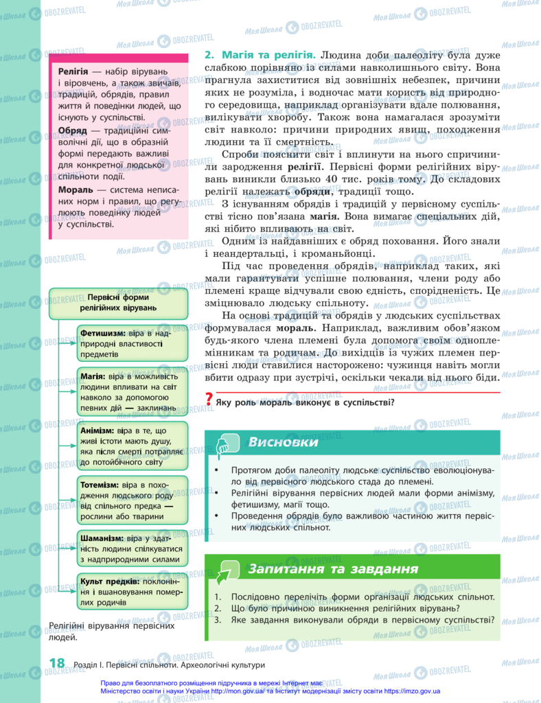 Підручники Всесвітня історія 6 клас сторінка 18