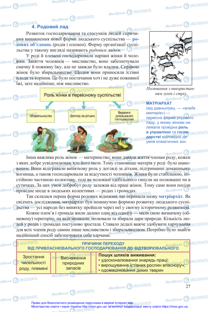 Підручники Всесвітня історія 6 клас сторінка 27