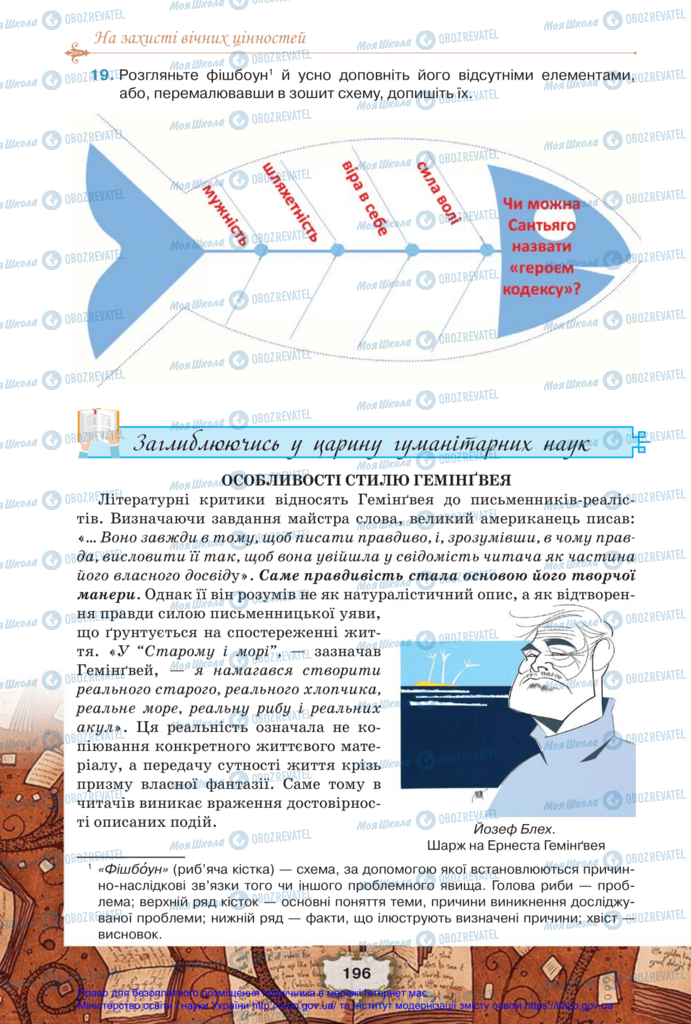 Підручники Зарубіжна література 11 клас сторінка 196