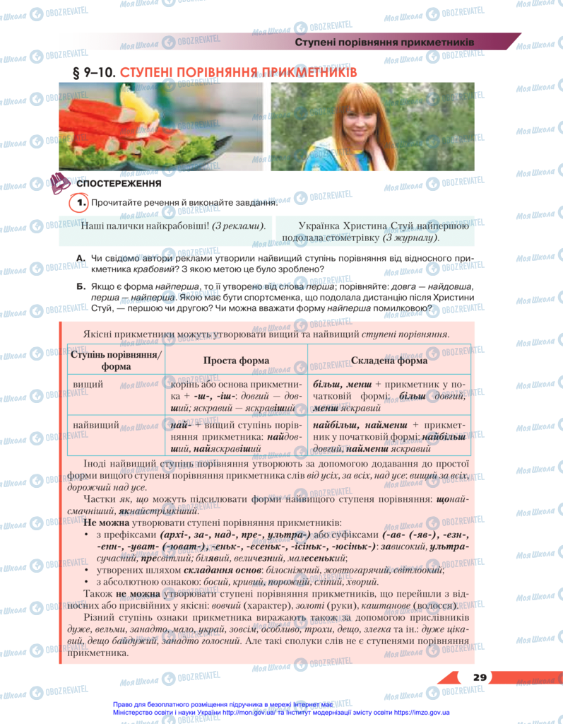 Учебники Укр мова 11 класс страница 29