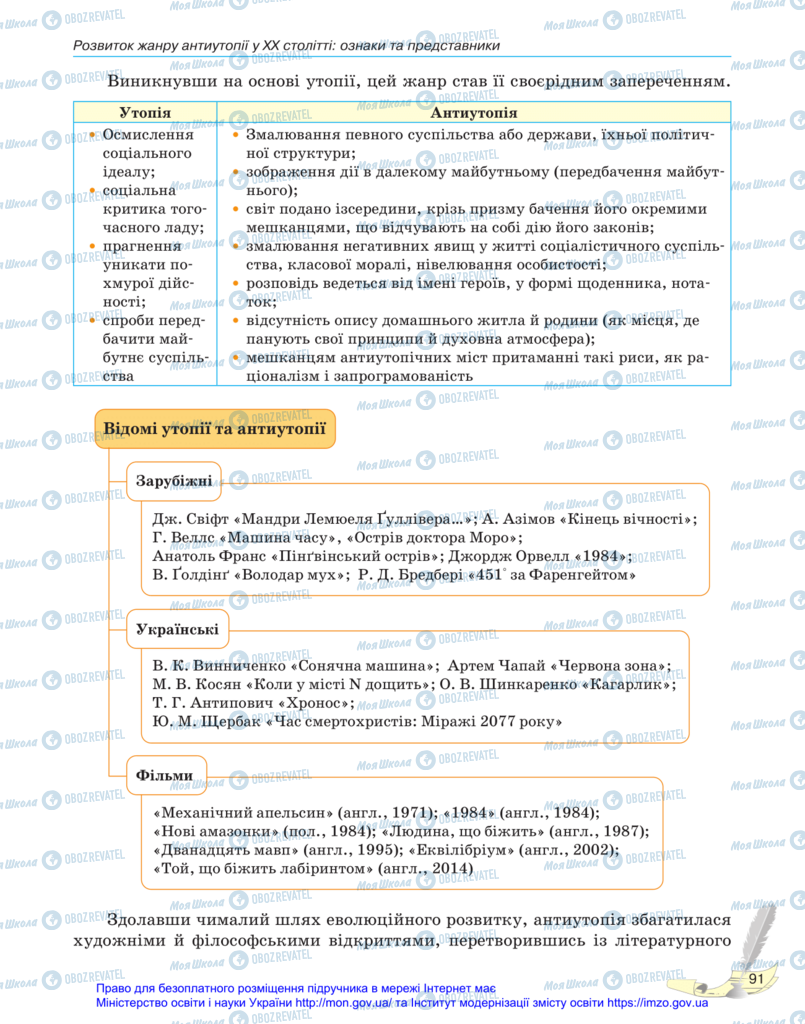 Учебники Зарубежная литература 11 класс страница 91