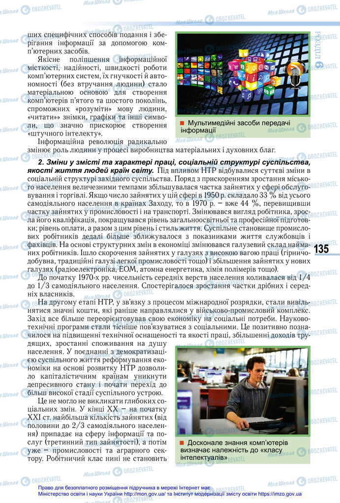 Підручники Всесвітня історія 11 клас сторінка 135