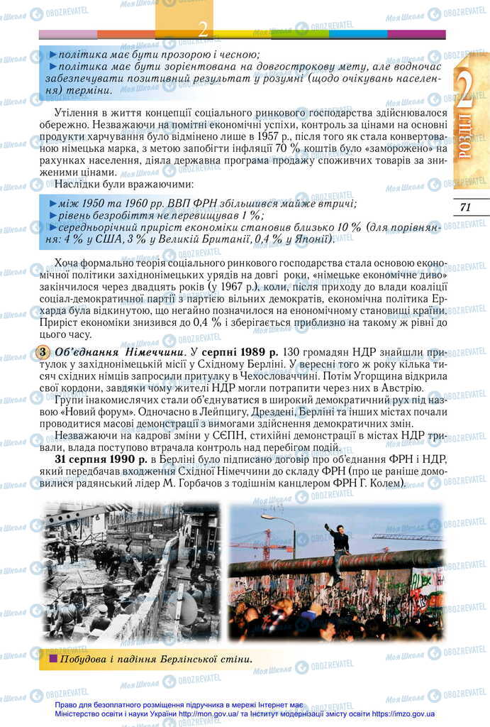 Підручники Всесвітня історія 11 клас сторінка 71