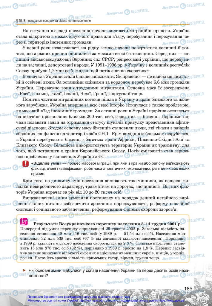 Підручники Історія України 11 клас сторінка 185