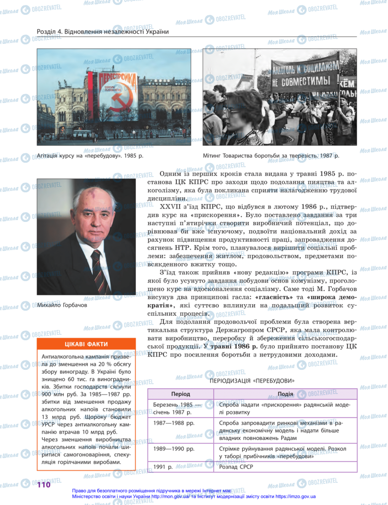 Підручники Історія України 11 клас сторінка 110