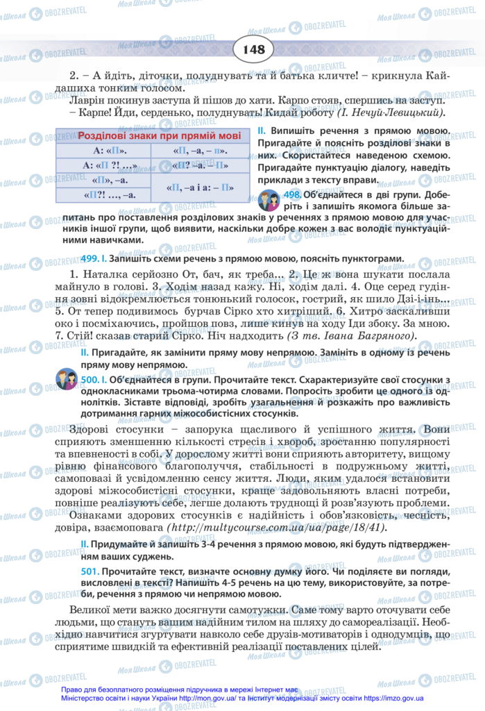 Учебники Укр мова 11 класс страница 148
