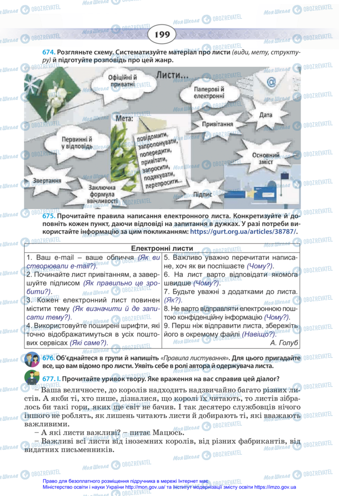 Підручники Українська мова 11 клас сторінка 199