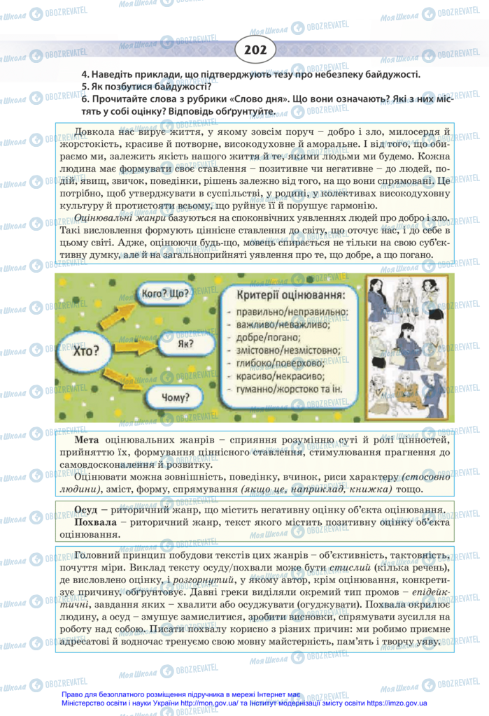 Учебники Укр мова 11 класс страница 202