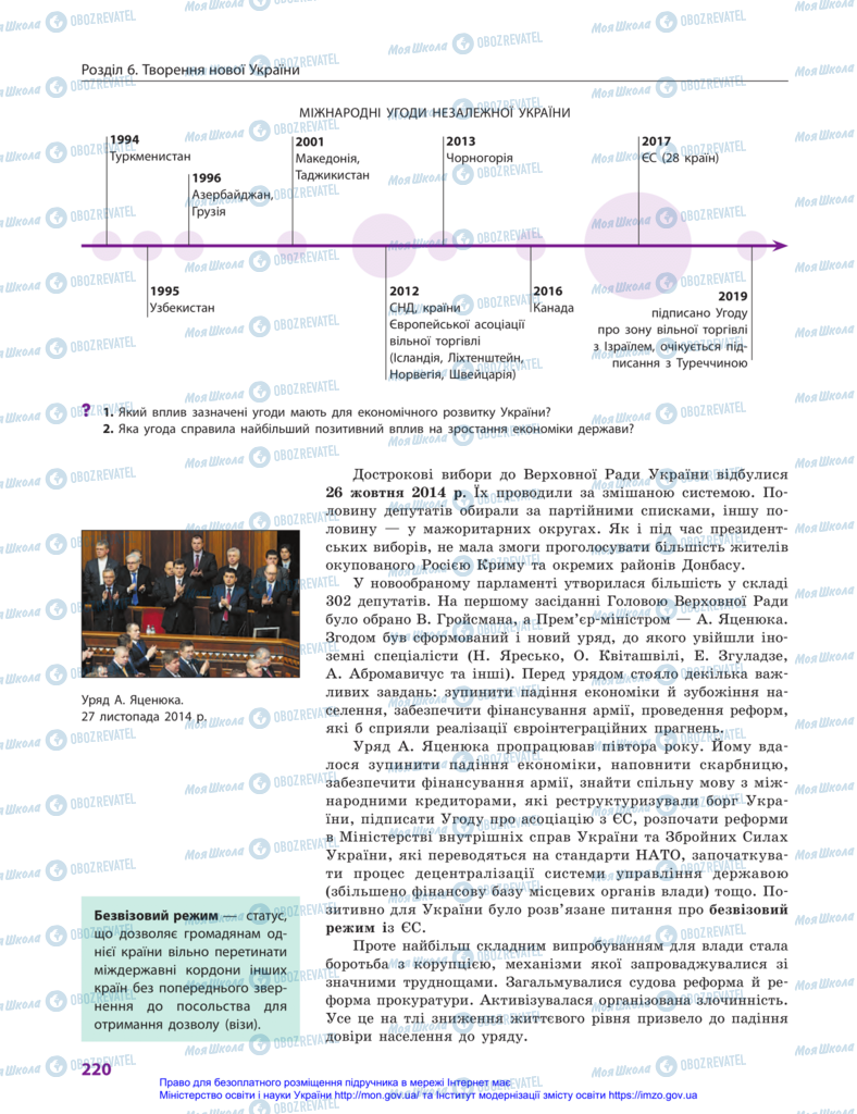 Підручники Історія України 11 клас сторінка 220