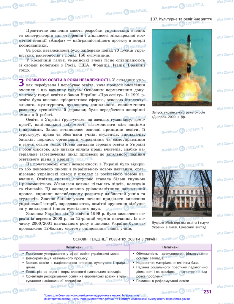 Підручники Історія України 11 клас сторінка 231