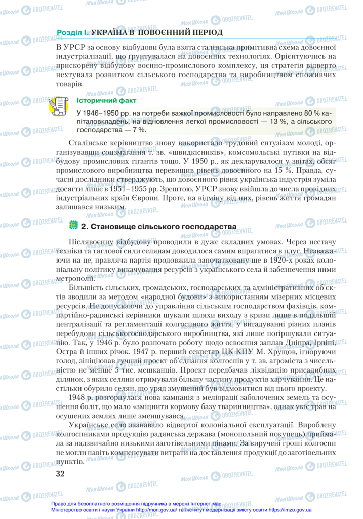 Підручники Історія України 11 клас сторінка 32