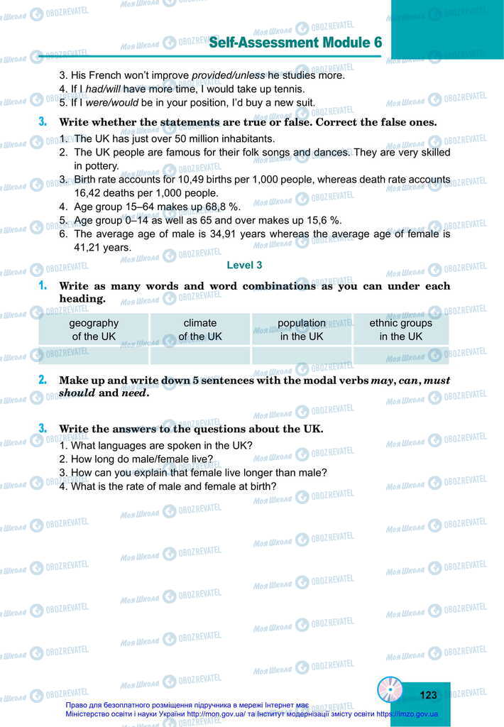 Підручники Англійська мова 11 клас сторінка 123
