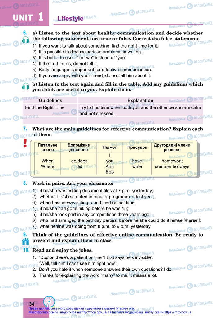 Підручники Англійська мова 11 клас сторінка 34
