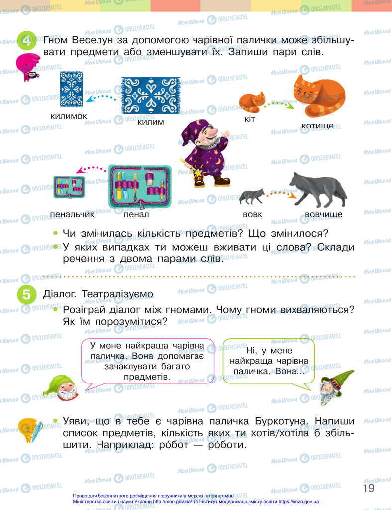 Підручники Українська мова 2 клас сторінка 19
