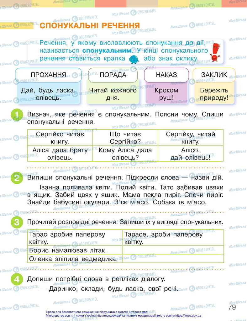 Учебники Укр мова 2 класс страница 79