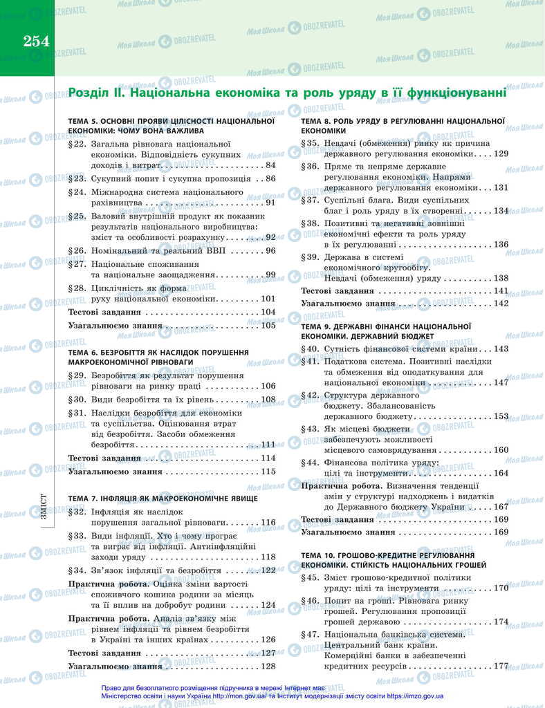 Підручники Економіка 11 клас сторінка 254