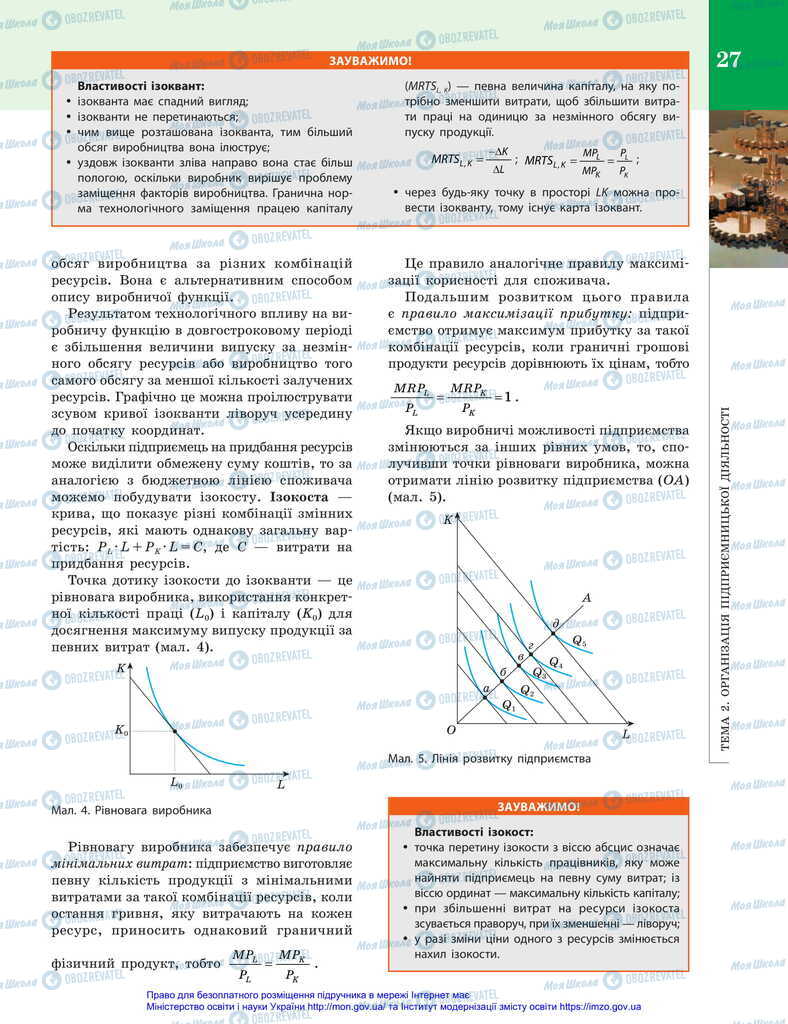 Підручники Економіка 11 клас сторінка 27