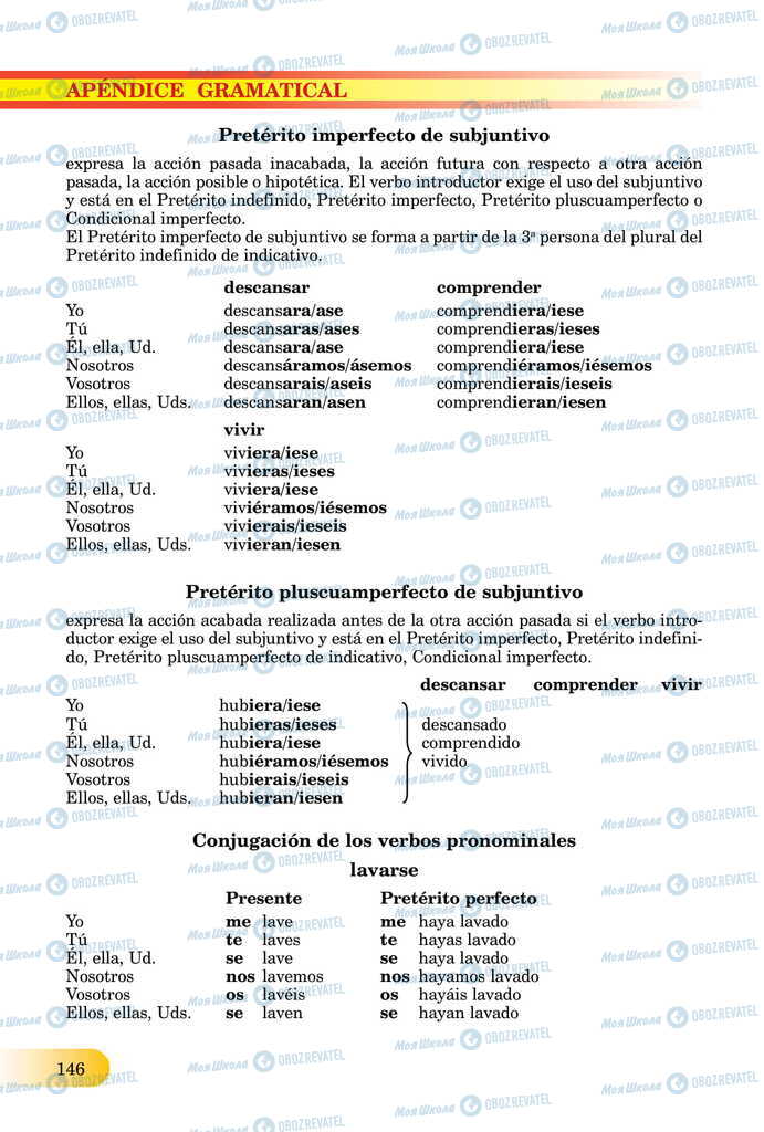 ЗНО Испанский язык 11 класс страница  146