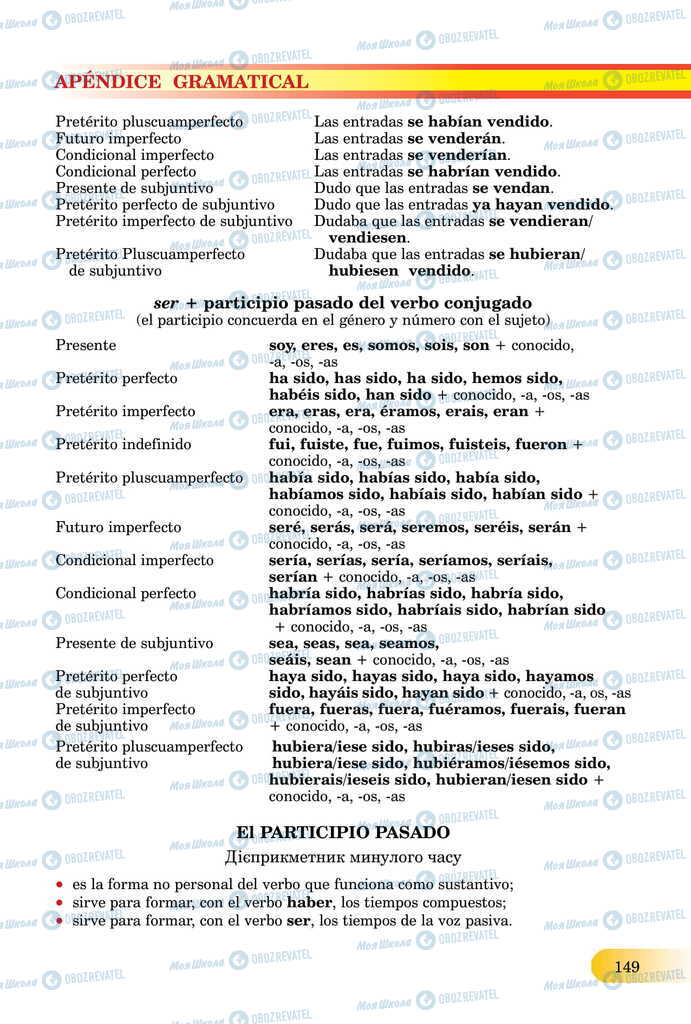 ЗНО Іспанська мова 11 клас сторінка  149