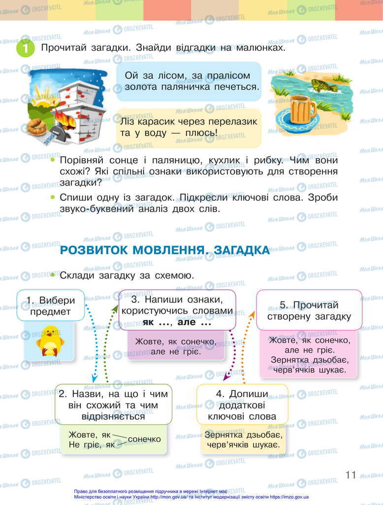 Підручники Українська мова 2 клас сторінка 11
