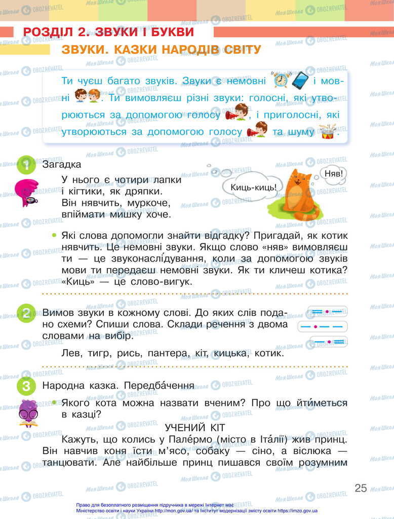 Підручники Українська мова 2 клас сторінка  25