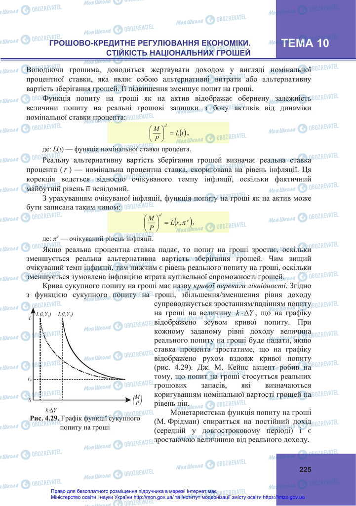 Підручники Економіка 11 клас сторінка 225