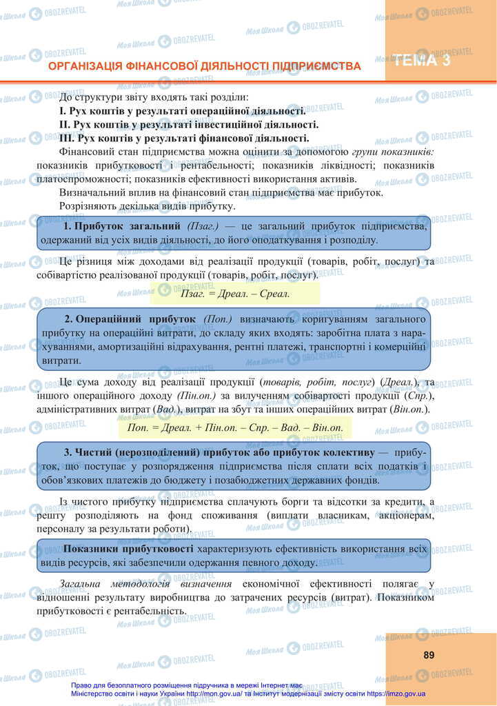 Підручники Економіка 11 клас сторінка 89